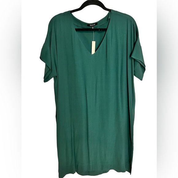 Madewell Dark Green Shift Dress- BRAND NEW! - Picture 1 of 4